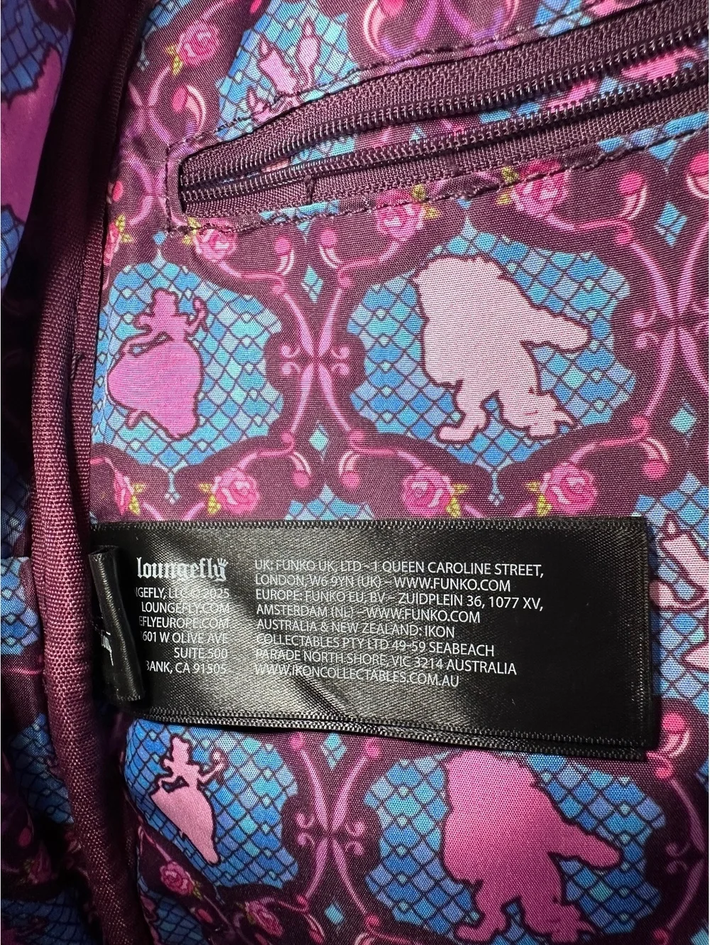 Loungefly Disney Beauty and the Beast Belle Stained Glass Mini Backpack